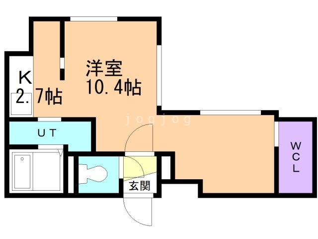 札幌市厚別区厚別中央三条のマンションの間取り