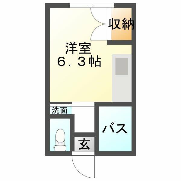 善通寺市生野町のアパートの間取り