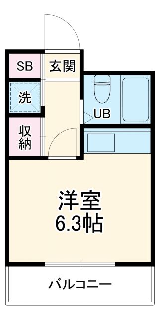 高浜市小池町のアパートの間取り