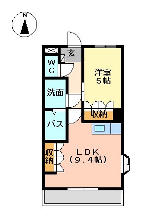 ヴレ　スュールの間取り