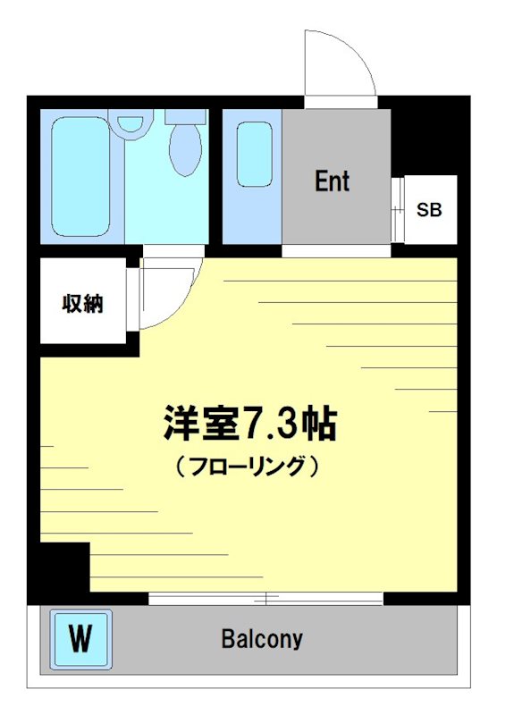 渋谷区富ヶ谷のマンションの間取り