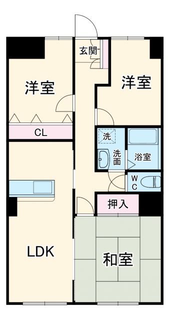 長久手市根の神のマンションの間取り