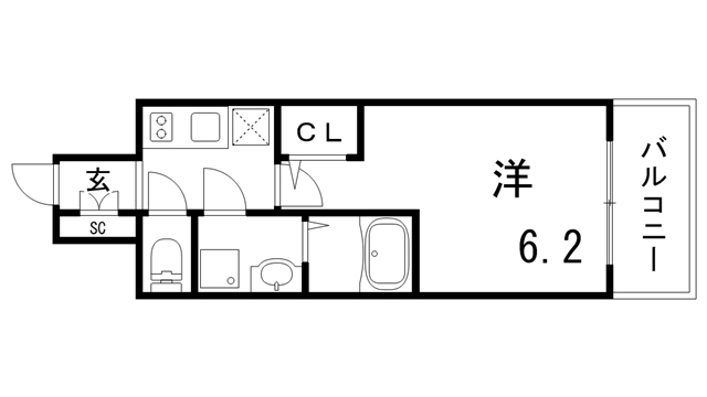 【エスリード神戸グランドールの間取り】