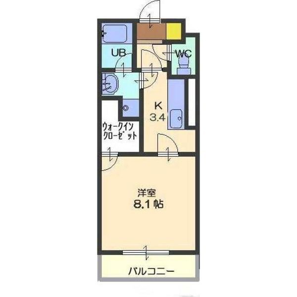 名古屋市緑区南大高のマンションの間取り