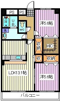 さいたま市南区沼影のマンションの間取り