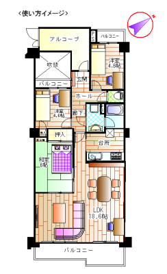 【グローリアス岡崎の間取り】