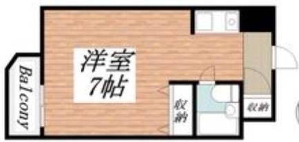 神戸市灘区岩屋北町のマンションの間取り