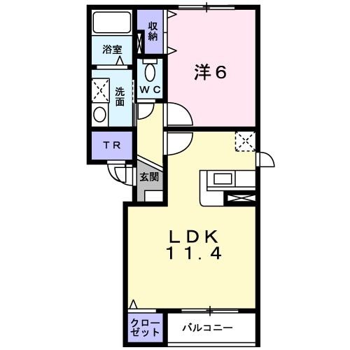 サンリーブ北郷IIの間取り