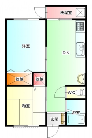 平成コーポの間取り