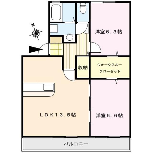 【ビュー・アゼリアA棟の間取り】