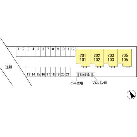 【福山市新市町大字戸手のアパートのその他共有部分】