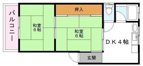 墨江朝日マンションの間取り