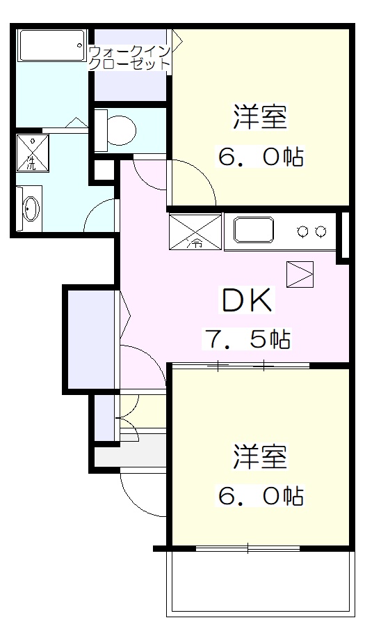 ベル・アンジュＢの間取り