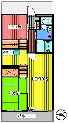 さいたま市見沼区大字中川のマンションの間取り