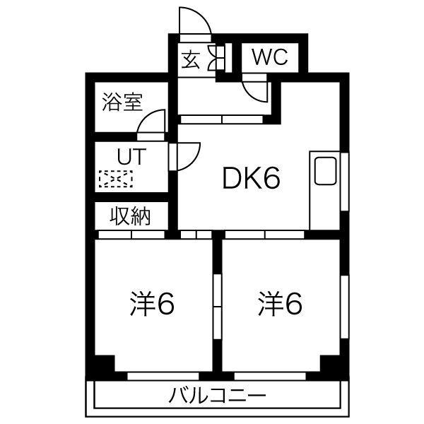 ハニーハイツ渡辺IIの間取り