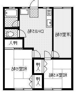 大津コーポの間取り