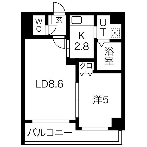 【る・ぱれ北５条の間取り】