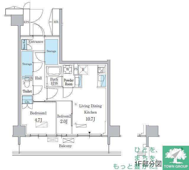 パークアクシス品川南大井パークフロントの間取り