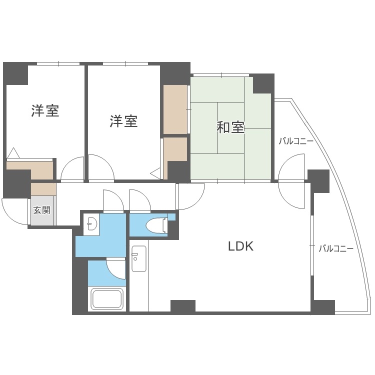 タワーマンション粕谷IIIの間取り