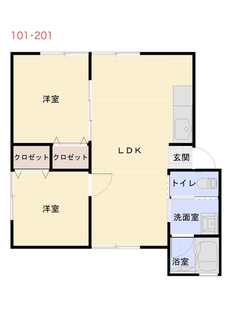 アパートメント大成の間取り