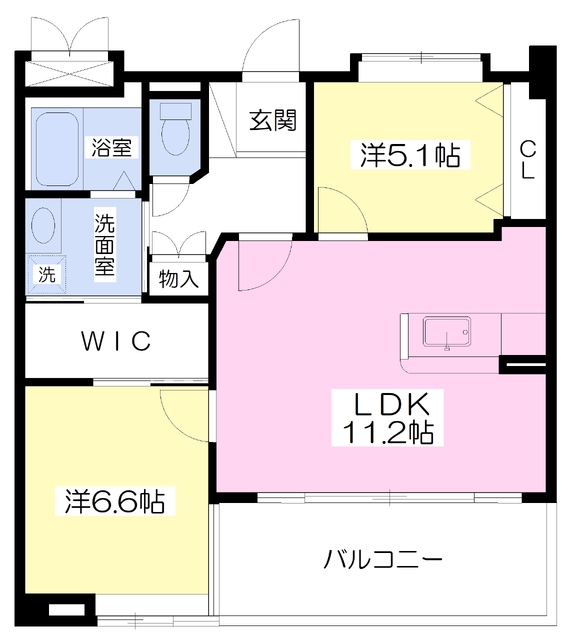 ガーデンブルグ守恒の間取り