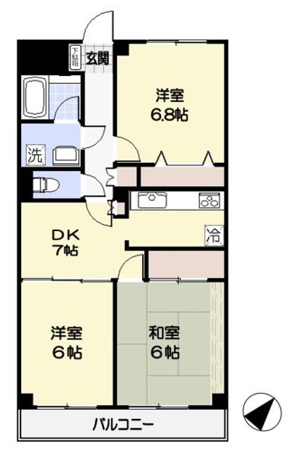 ペアヒルズ大野の間取り