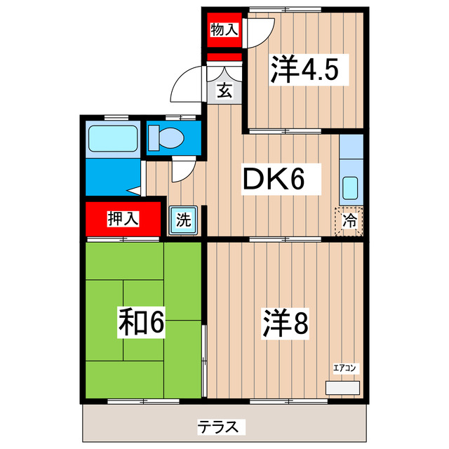 パークサイド日立の間取り