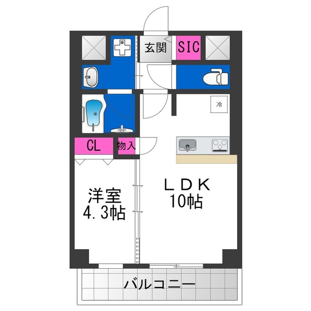 Moolio新深江の間取り