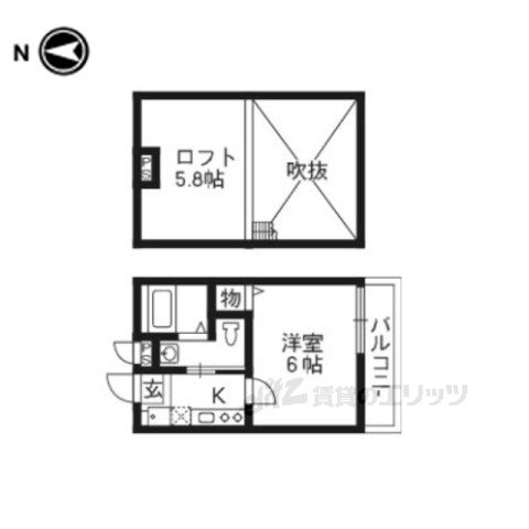 ロフティ京都西陣の間取り