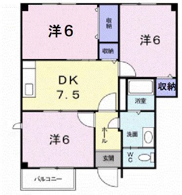 パストラル北上の間取り