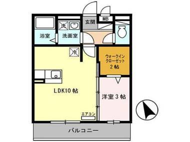 ノア東山Ｂ棟の間取り