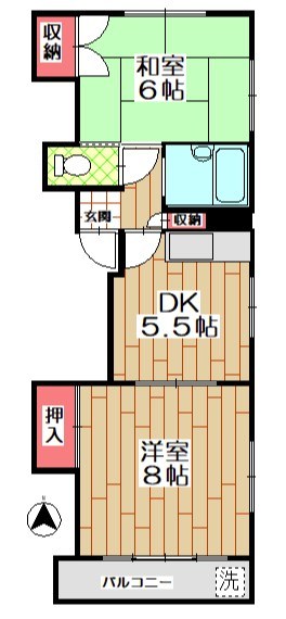 江東区大島のマンションの間取り