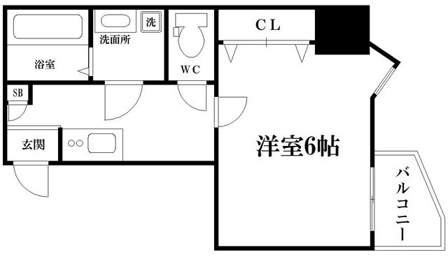 大阪市西区本田のマンションの間取り