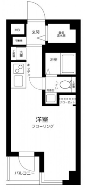 品川区大井のマンションの間取り