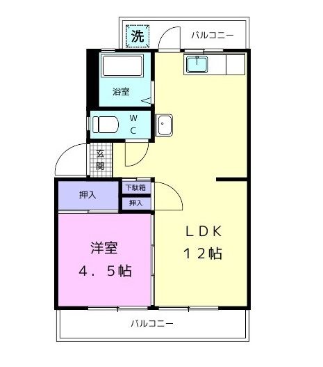 和歌山市北出島のマンションの間取り