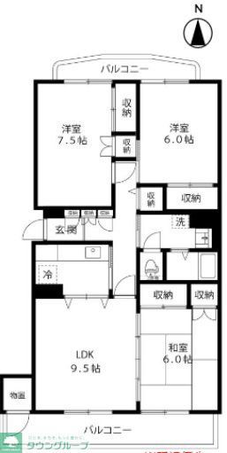 【練馬区関町北のマンションの間取り】