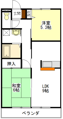 カーサ花水木の間取り