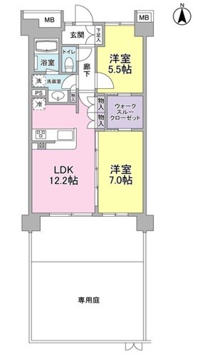 【アンビエンテ経堂の間取り】