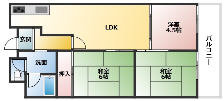 メゾン今在家の間取り