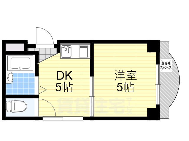 吹田市千里山月が丘のマンションの間取り