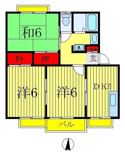 サニーベルの間取り