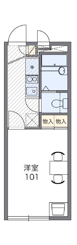 レオパレスカーサ大和の間取り