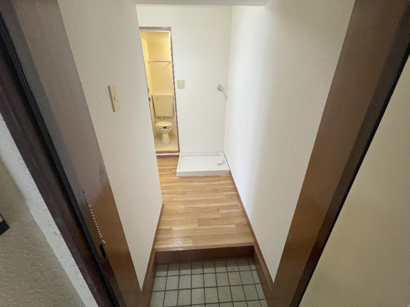 玄関　帰宅後すぐに洗濯機を使える配置