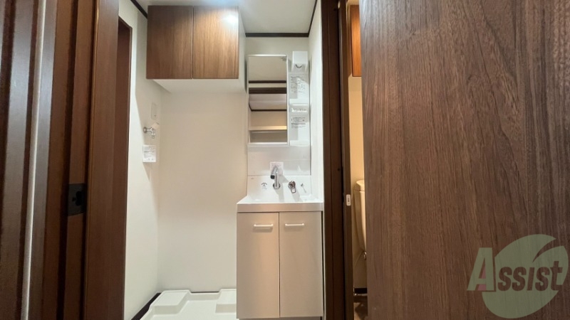 洗面設備　洗面台です。独立しているので準備がしやすそうです。