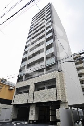 建物外観　アドバンス難波南シャルム　分譲らしい高級感ある外観