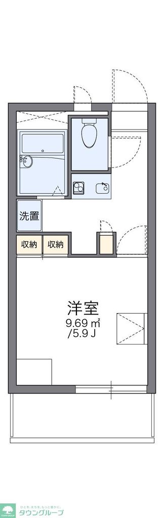 レオパレスゴールドクレストの間取り写真