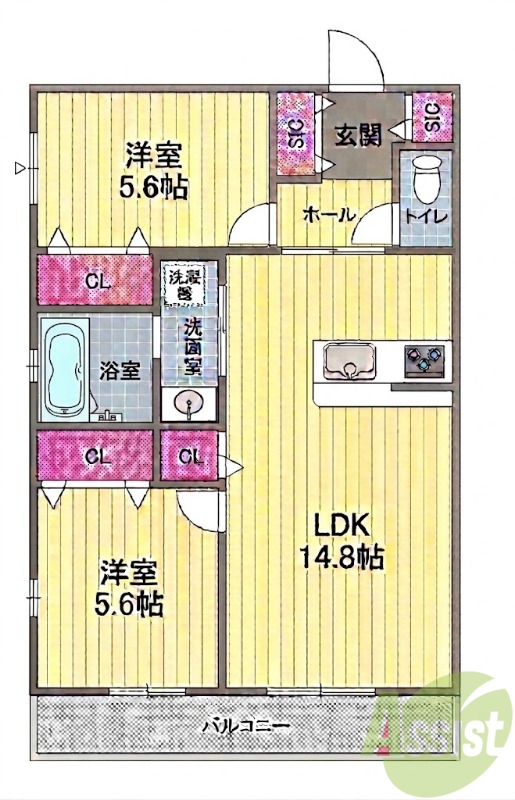 HK磯馴の間取り写真