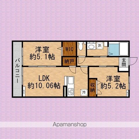 東武東上線 朝霞駅 バス乗車時間：9分 最寄りバス停で下車 徒歩4分 3階建 築3年の間取り写真