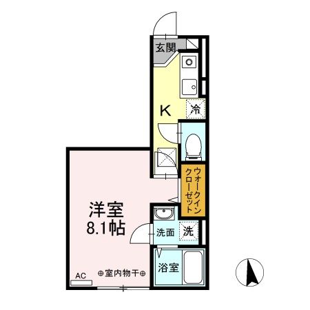 ＪＲ信越本線 直江津駅 徒歩18分 2階建 築6年の間取り写真