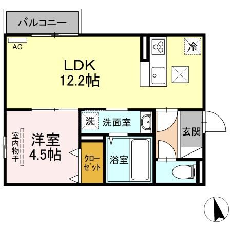 グランソレイユの間取り写真